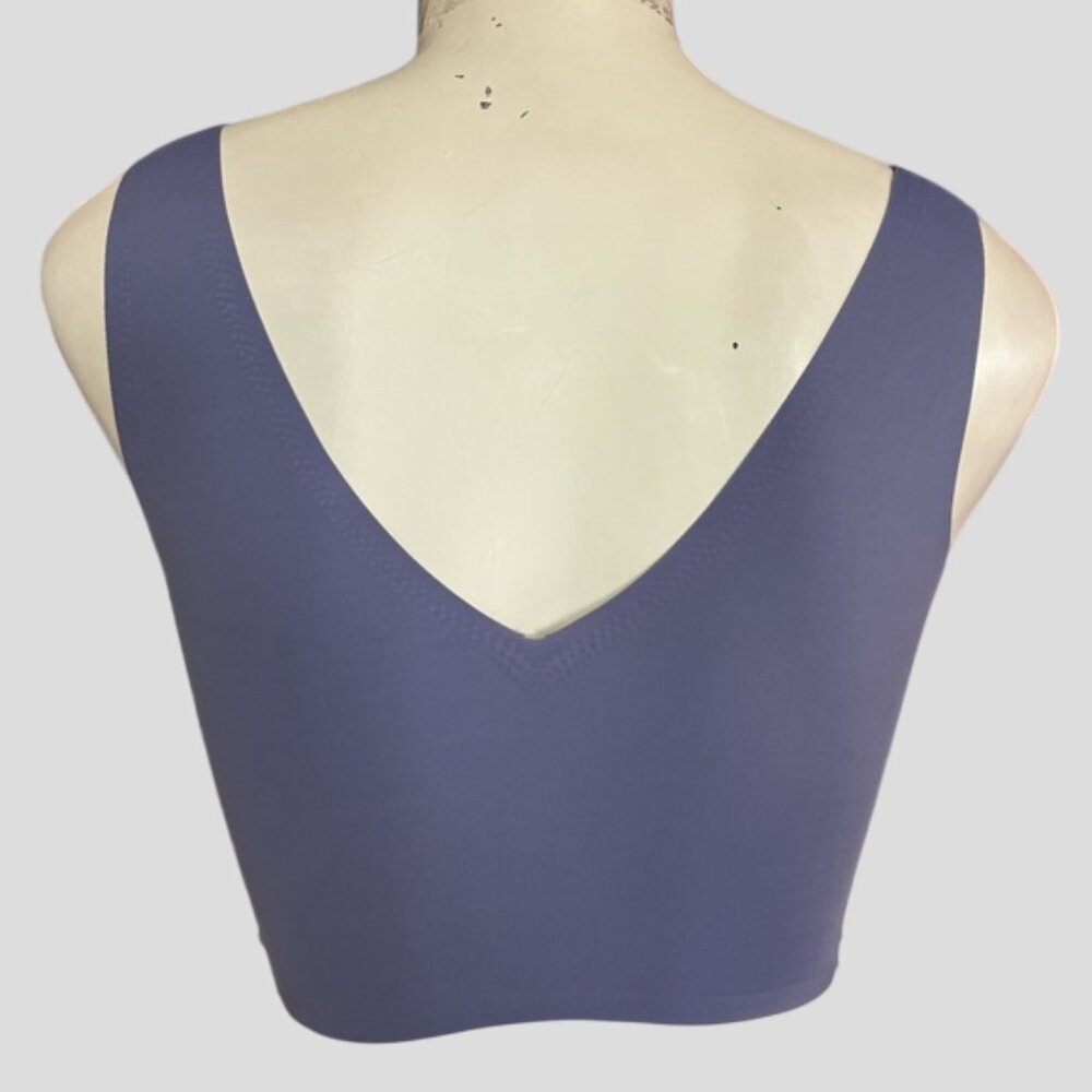 𝅺💕2/$35💕Calvin Klein Invisibles Comfort Lightly Lined V-Neck Plum Bralette - Picture 4 of 10